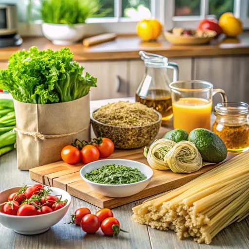 Wege-Ramen na Wywarze z Zielonej Herbaty